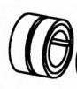 KHD 1309658 Slip Ring Bearing, alternator